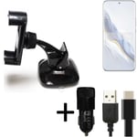 For Honor Magic6 car holder + CHARGER windshiled bracket 