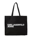 JEAN KARL LAGERFELD POUR FEMME, LOGO SHOPPER, NOIR, TAILLE UNIQUE