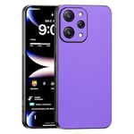 TAUYN Coque pour Xiaomi Redmi 12 4G, Ultra-Fin Premium PU Cuir Back et Monture en Silicone Souple Etui, Antichoc, Anti-Rayures Bumper Housse. - Violet