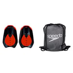 Speedo Fastskin Hand Plaquettes de Main Adulte Unisexe, Noir/Rouge, Taille Unique & Mesh Sac de Piscine et Plage Natation, Couleur Noir, Taille Unique