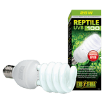 Reptile UVB100 5.0 - Tropical Terrarium Bulb Black 25 W - Matelijat - Terraariovalaistus - UV-lamput - Exoterra