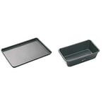 KitchenCraft Master Class Large Non-Stick Baking Tray, 39 x 27 cm & MasterClass Non-Stick 2 lb Loaf Tin, 23 x 13 cm (9" x 5")