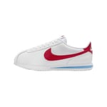 Nike Women's Cortez Leather Sneaker, White Varsity Red Varsity Blue, 5 UK