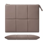 MoKo 9-11 Pouce Housse pour Tablette Compatible avec iPad Pro 11" M4 2024, 11" iPad Air M2 2024, iPad 10 Gen. 10,9" 2022, Sac de Transport en Cuir PU avec Bande Élastique Intégrée,Café