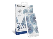 iPhone 7 8 New SE Tech21 Check drop FlexShock skin shell Phone Case Blue White