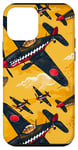 Coque pour iPhone 12 mini Jaune Pop Art Ethnique Vintage WWII Flying P40 Tiger Warbird