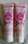 2x Bubble-T Peony & Cherry Blossom Restoring Shower Gel 100ml Each (200ml) NEW