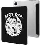 Étui Betty Pour Ipad Pro 2021 12,9 Pouces, Type Ordinateur Portable, Support À Trois Volets Avec Porte-Stylo, Veille/Réveil Automatique