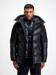 Zavetti Canada Takona Padded Parka Coat - Jet Black, Black, Size L, Men