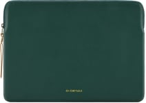 Housse Macbook Femme 13 Pouces Compatible Avec Macbook Pro 13"" 2022-2016 M2/M1, Macbook Air M1/M2 2020-2018 A2337, Sac De Protection Cuir Pu Étanche, Vert