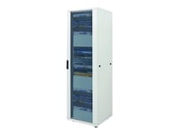 Intellinet Network Cabinet, Free Standing (Standard), 16U, Usable Depth 123 To 373Mm/Width 503Mm, Grey, Assembled, Max 1500Kg, Server Rack, Ip20 Rated, 19", Steel, Multi-Point Door Lock, One Lock Per Side Panel, Three Year Warranty - Rack Skap - Grå