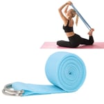 Xinllm Ceinture Yoga Yoga Sangle Coton Réglable Yoga Ceinture Parfait pour La Tenue de Pose De Yoga Sangle Yoga Ceinture Sangle lightblue,183cm