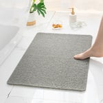 Tapis de douche antidérapant, 40x80 cm, tapis de salle de bain doux, confortable et sûr avec trous de drainage, tapis de douche massant, adapté aux