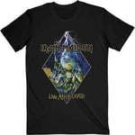 Iron Maiden T Shirt Live After Death Diamond Band Logo Official Mens Black M