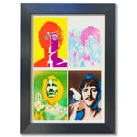 Beatles Poster #4 VINTAGE RARE BAND ROCK Posters Concert Tour Music - A4 A3 A2 - Quality Prints (A3 Black Frame (420 x 297mm))
