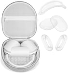 Housse de protection et sac de transport 3 en 1 pour casque Apple Airpods Max, housse de coussinets anti-rayures / housse de protection pour écouteurs / couvre-bandeau pour Apple Airpod Max (blanc)