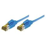 Cordon RJ45 sur câble catégorie 7 S/FTP LSOH snagless bleu - 7,5 m