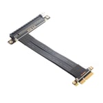 80CM Câble d'extension PCI Express PCIe 3.0, 4X à 16X mâle à femelle, haute vitesse, câble d'extension Flexible 0.11M