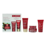 Clarins Womens Super Restorative Day Cream 50ml, Night 15ml + Hand 30ml - One Size