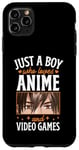 Coque pour iPhone 11 Pro Max Juste un garçon qui aime les anime et les jeux vidéo