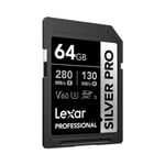 Lexar Professional 64GB SILVER PRO SDXC UHS-II Card