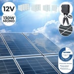 Panneau solaire monocristallin photovoltaïque 130W 12V piles extérieures