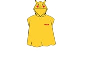 Pokémon Pikachu Poncho Badlakan Med Huva - 100 % Bomull