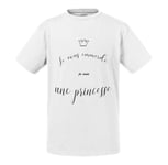 T-Shirt Enfant Je Vous Emmerde Je Suis Une Princesse Dessin Petite Couronne