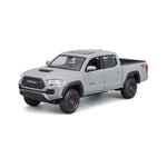 Maisto M32910 2021 Toyota Tacoma Pick Up Truck-1:24 Scale-Incredibly Detailed Die-Cast Replica Collectible Model Vehicle car, Gray