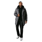 Maine Mens Wool Look Parka - S