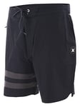 Hurley Homme Phntm Blck Prty Rngd 18 Board Shorts, Noir, 42 EU