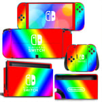 Kit De Autocollants Skin Decal Pour Switch Oled Console De Jeu Full Body Gradient, T1tn-Nsoled-0488