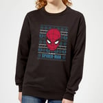 Marvel Spider-Man Women's Christmas Jumper - Black - L - Black