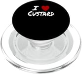 I Heart (Love) Custard Dessert Pastry Frozen Pudding PopSockets PopGrip for MagSafe