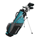 Wilson Golf Pro Staff JGI LG, Junior Club Set for Girls from 11-14 Years, Body Size 142-160 cm, Right-hander, Graphite, Including Carrybag, Turquoise, WGGC91860