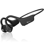 Guudsoud Bone Conduction Headphones,Wireless Bluetooth Open Ear Headphones with Mic,8 Hours Playtime Waterproof Earphones Sports Headset for Running,Cycling,Workout,Work