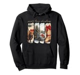 Vintage Western Small Town Christmas Cowgirl Highland Cow Pullover Hoodie