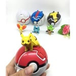 4 P-okémon Throw N Pop Poke Ball med Action Figur Toy Set zdq