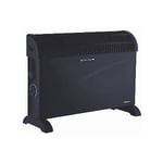 2kW Black Convector Heater