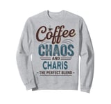 CHARIS Personalized Cute Coffee Girls CHARIS Name Sweatshirt