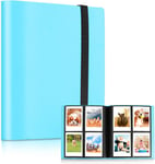 Album À 160 Poches Pour Les Films Instax Mini 70 7S 8 8+ 9 11 25 50S 90, Polaroid Z2300, Polaroid Pic-300P (Bleu)