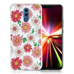 Huawei Mate 20 Lite silikooni muovinen pehmeä suojakuori missä kuviollinen pinta - Daisy Kukat Monivärinen