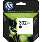HP 302 XL black ink cartridge, blistered