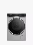 Siemens iQ700 WN54C2ATGB Freestanding Washer Dryer, 10.5kg/6kg Load, 1400rpm Spin, with Autodose, Silver