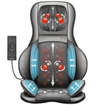 COMFIER Shiatsu Back Massager with Heat -Deep Tissue Kneading Massage Chair, Massage Chair for Full Back, Chair Massager for Home or Office Chair use (Dark Grey), Gifts for Women,Men