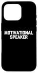 Coque pour iPhone 16 Pro Enceinte motivante – Déclaration amusante sarcastique fantaisie cool