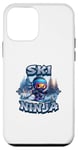 Coque pour iPhone 12 mini Ski Ninja Snowboard Ninja Ski Snow Rider