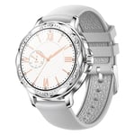 Montre connectée CF12 BT5.2 200mAh IP6Fonction étanche Argent 1.2 pouce