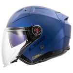 LS2, Casque Moto Jet Infinity II Solid Matt Navy Blue, XS