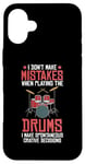 Coque pour iPhone 16 Plus Drums Instrument Funny Playing Musical Leçon